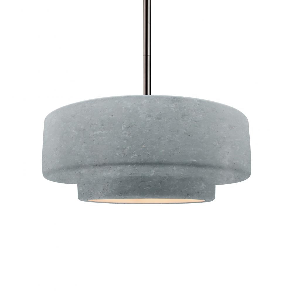 Justice Design Group RADIANCE CER-6543-CONC-NCKL-RIGID Pendant - Concrete