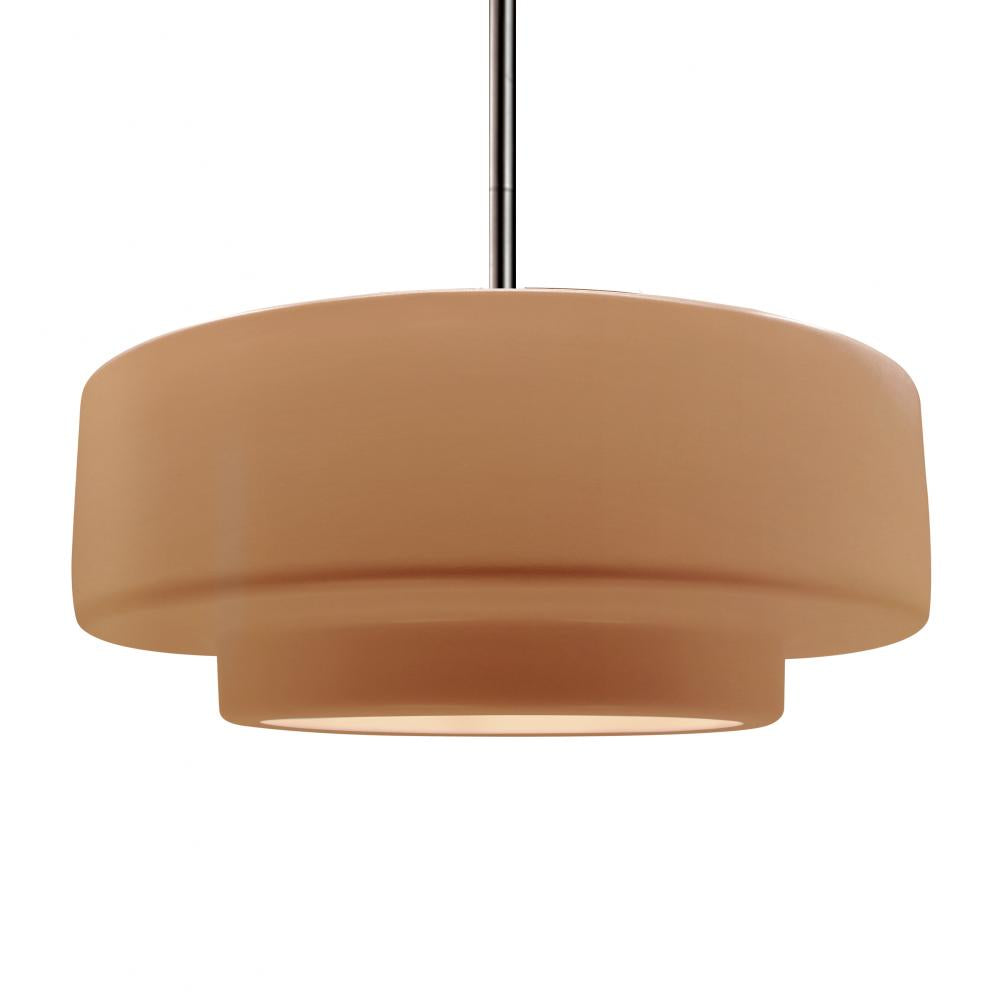 Justice Design Group RADIANCE CER-6545-ADOB-NCKL-RIGID Pendant - Adobe