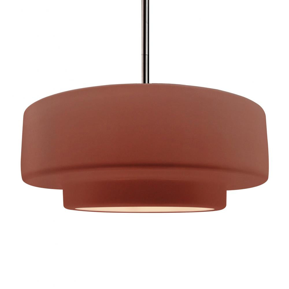 Justice Design Group RADIANCE CER-6545-CLAY-NCKL-RIGID Pendant - Canyon Clay