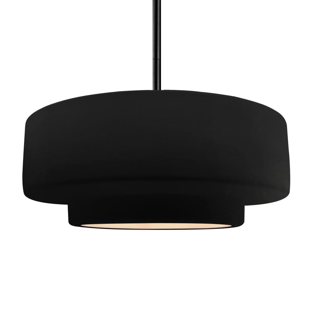 Justice Design Group RADIANCE CER-6545-CRB-MBLK-RIGID Pendant - Carbon Matte Black