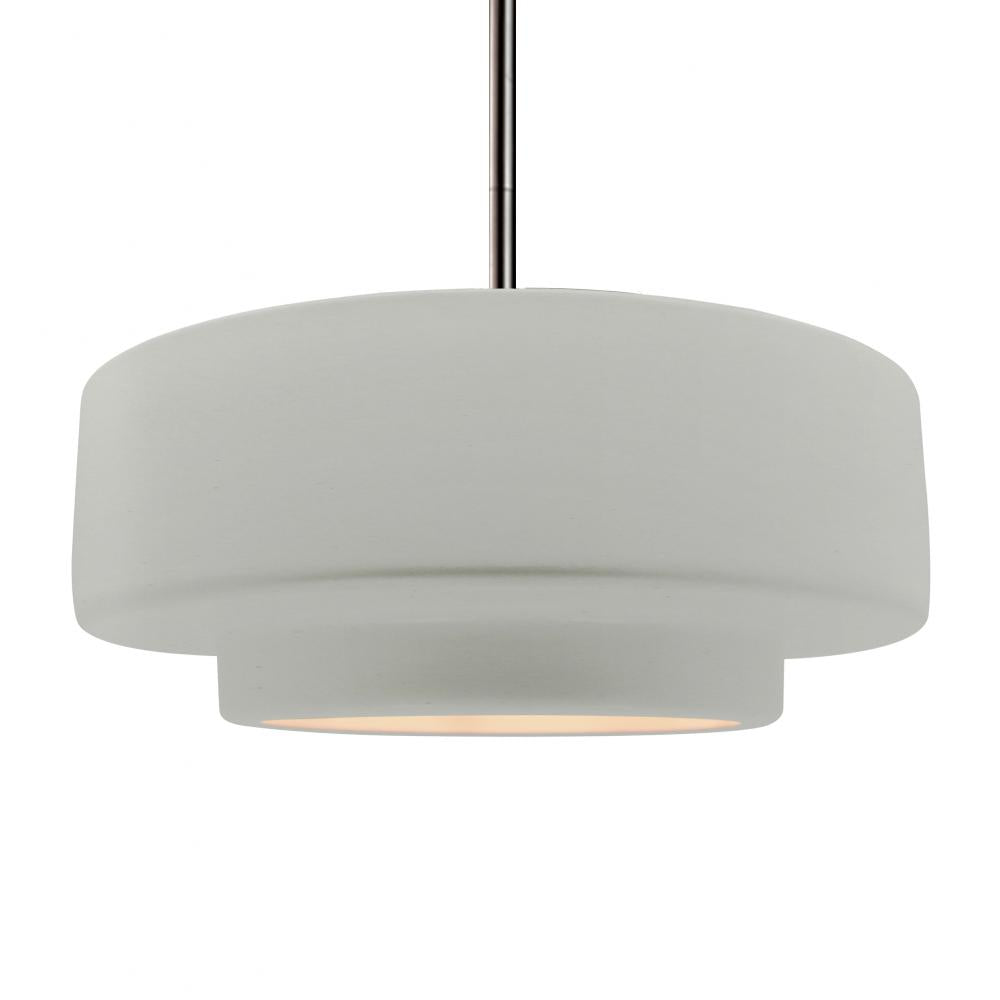 Justice Design Group RADIANCE CER-6545-MAT-NCKL-RIGID Pendant - Matte White