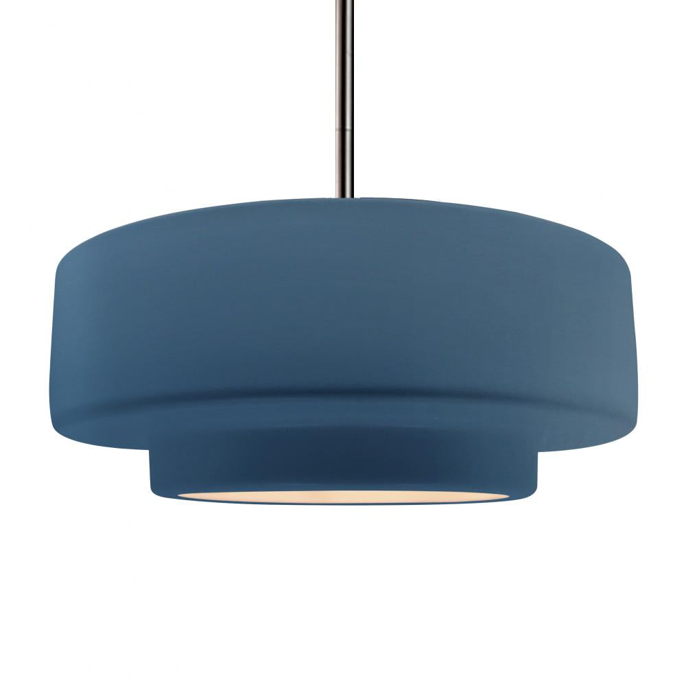 Justice Design Group RADIANCE CER-6545-MDMT-NCKL-RIGID Pendant - Midnight Sky With Matte White Internal