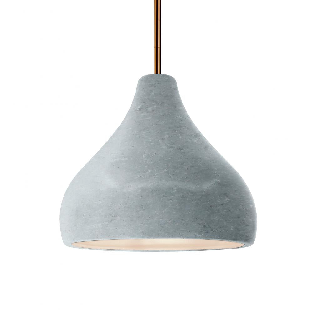 Justice Design Group RADIANCE CER-6563-CONC-ABRS-RIGID Pendant - Concrete