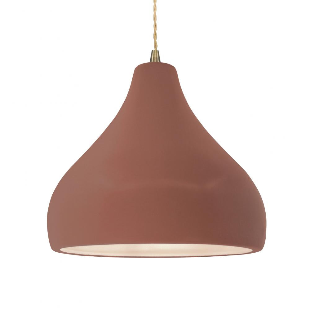 Justice Design Group RADIANCE CER-6565-CLAY-ABRS-BEIG-TWST Pendant - Canyon Clay