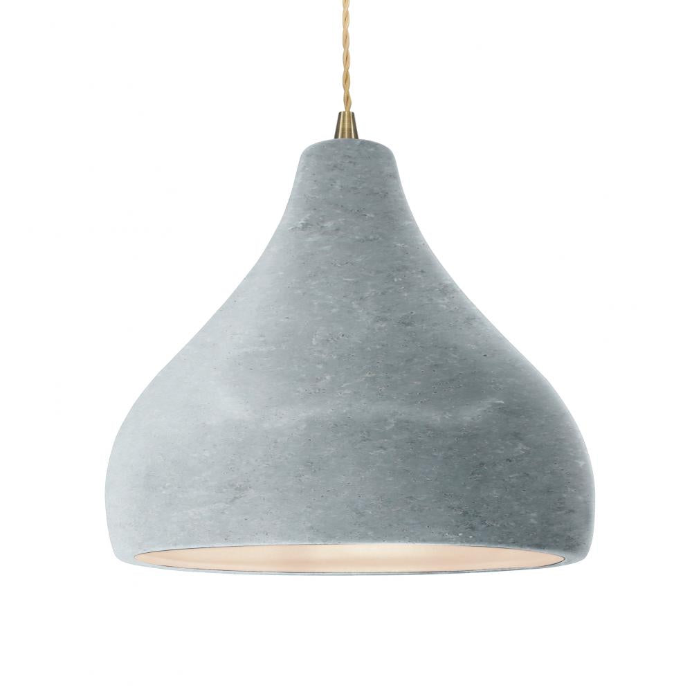 Justice Design Group RADIANCE CER-6565-CONC-ABRS-BEIG-TWST Pendant - Concrete