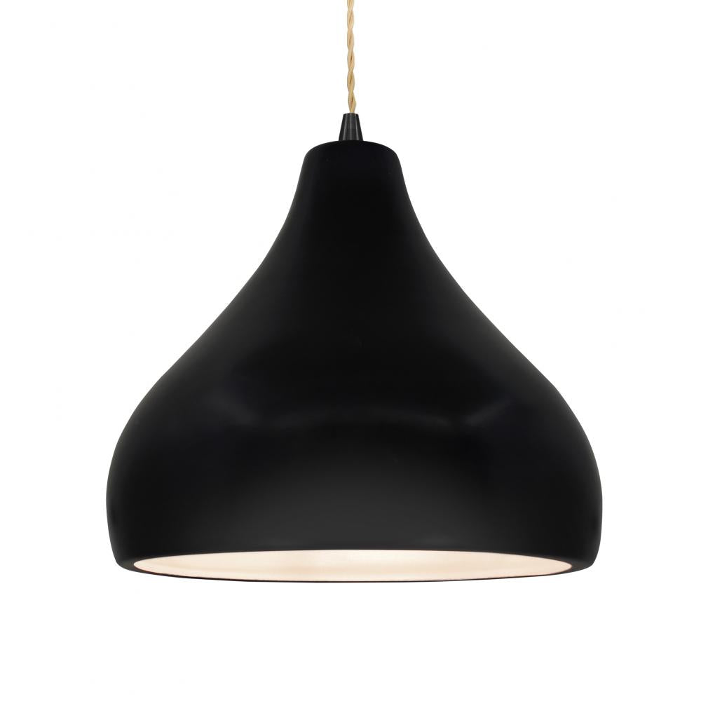 Justice Design Group RADIANCE CER-6565-CRB-MBLK-BEIG-TWST Pendant - Carbon Matte Black