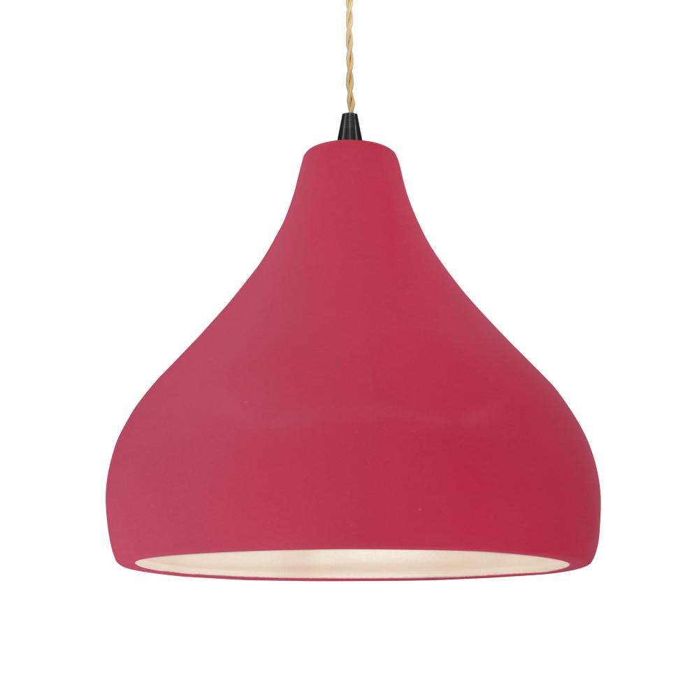 Justice Design Group RADIANCE CER-6565-CRSE-MBLK-BEIG-TWST Pendant - Cerise