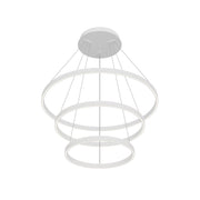 Cerchio 32-in White LED Chandeliers