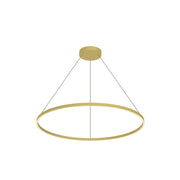 Cerchio 48-in Brushed Gold LED Pendant