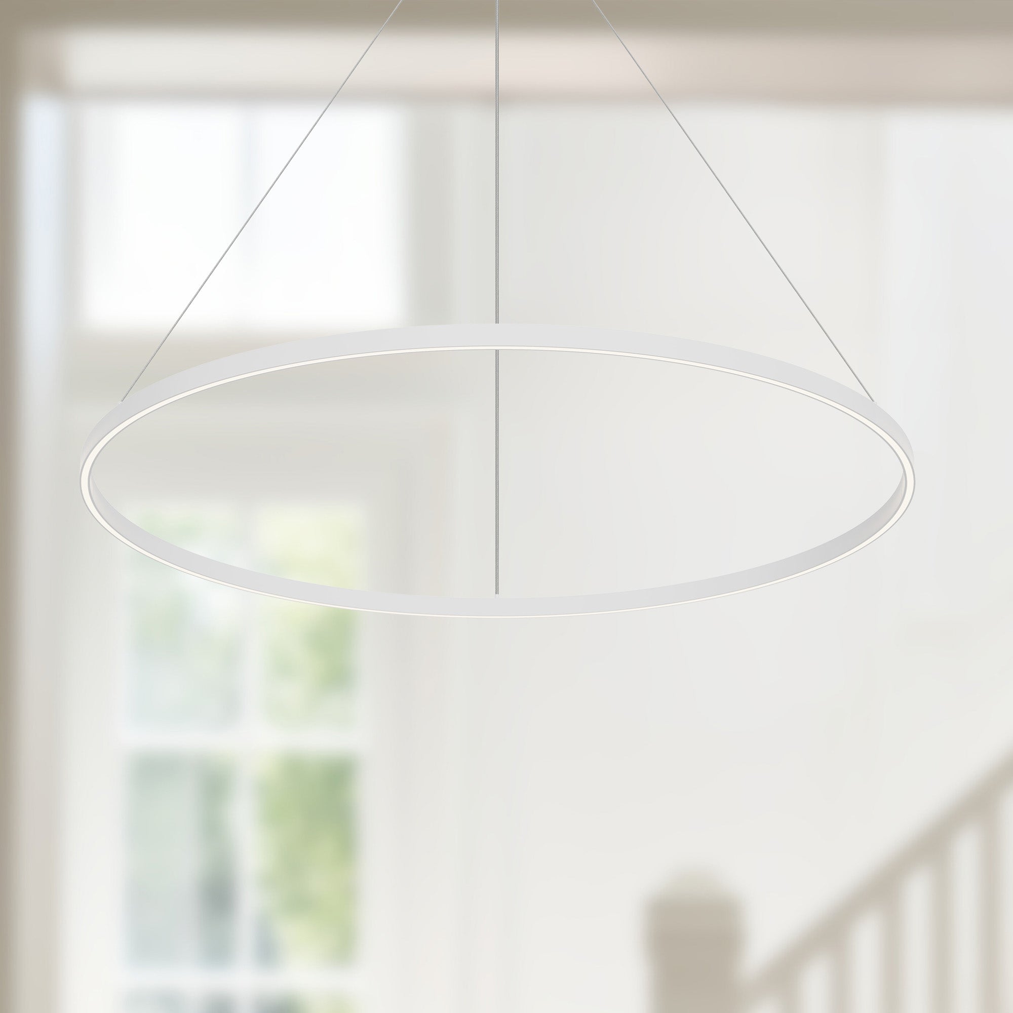 Cerchio 48-in White LED Pendant