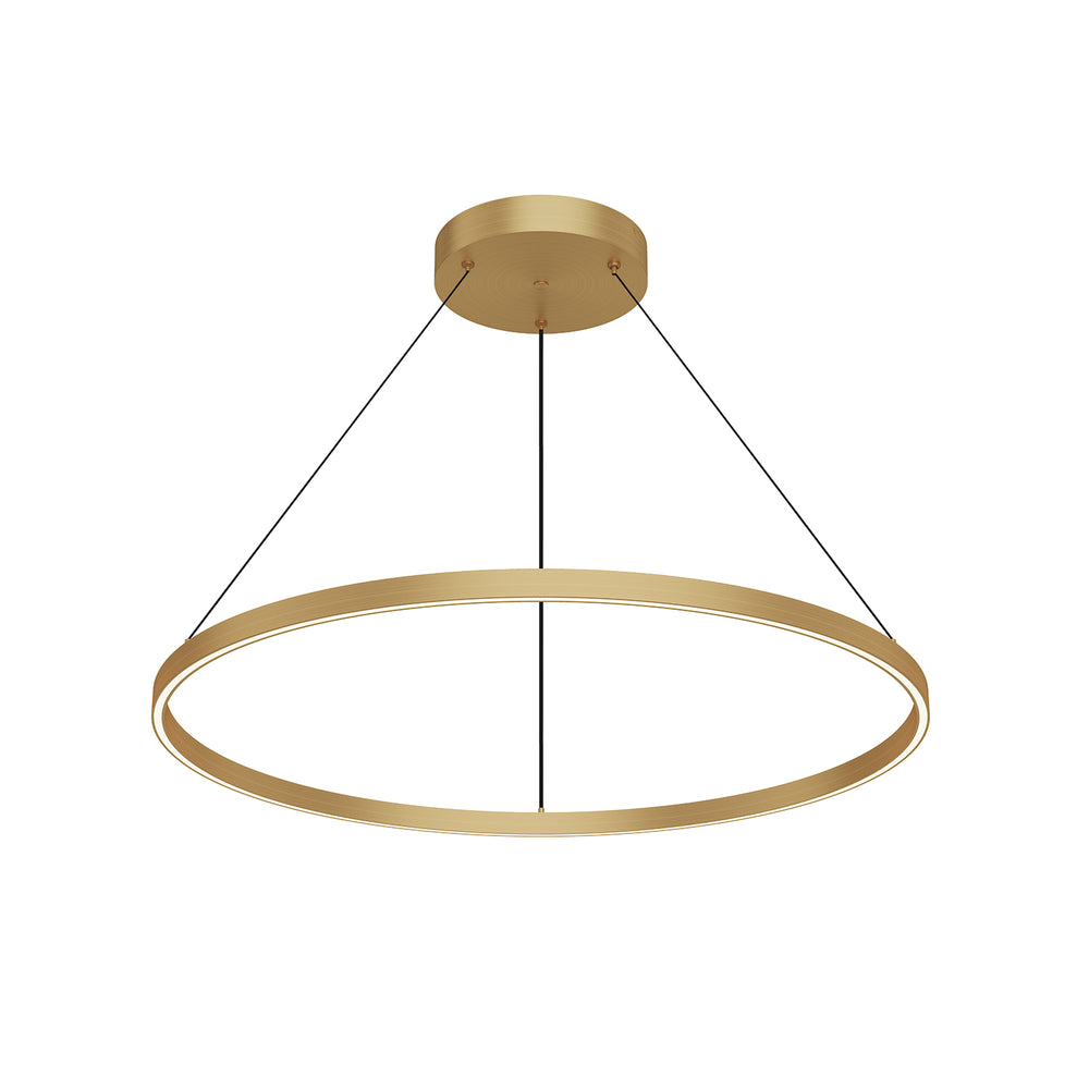 Kuzco Lighting PD87736-BG Pendant Light Fixture, UL Damp Rated, Brushed Gold
