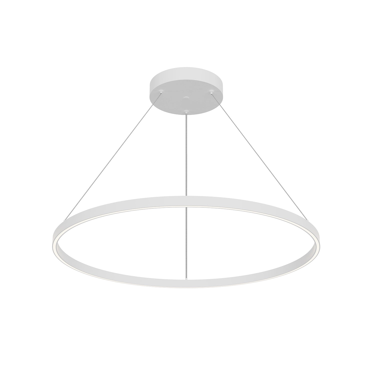 Cerchio 36-in White LED Pendant