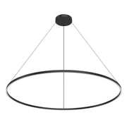 Kuzco Cerchio PD87772-BK-UNV-010 Pendant Light Fixture, UL Damp Rated, Black