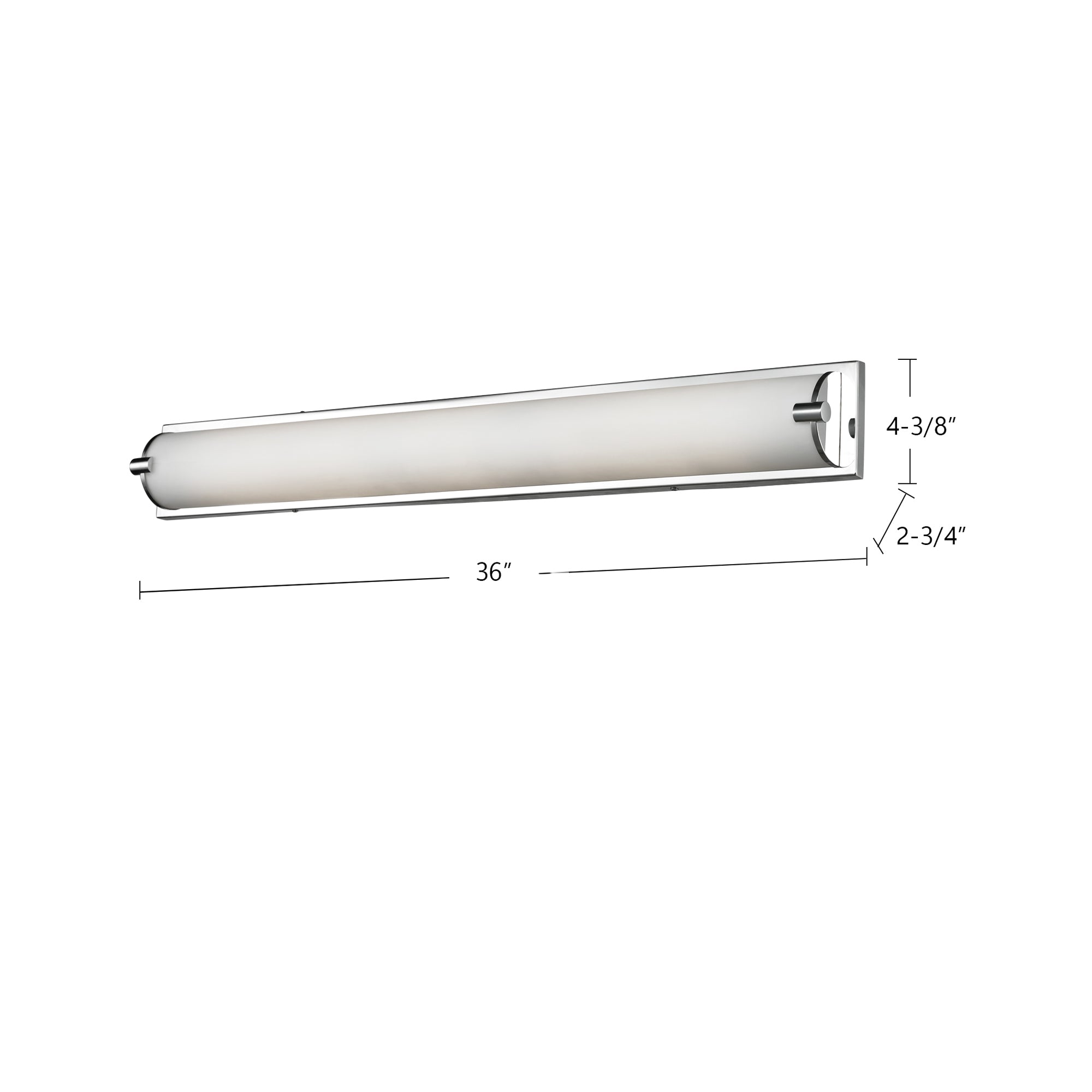 Charlotte 36-in Chrome LED Vanity