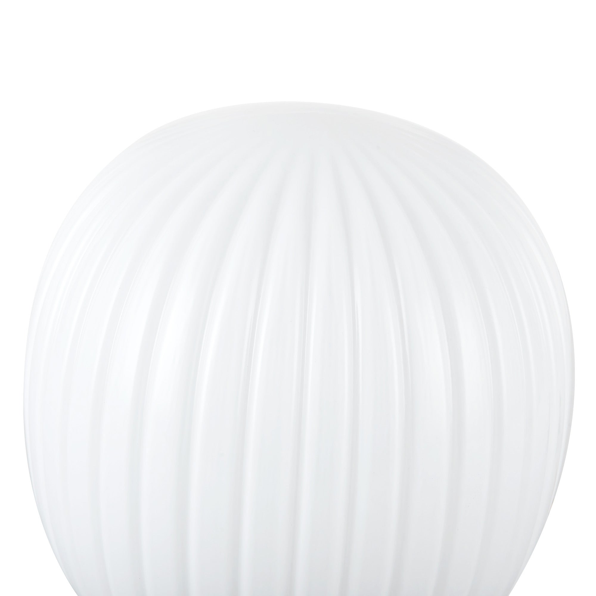 Cherise 7-in Brushed Gold/Glossy Ribbed Opal Glass Socket Table Lamp