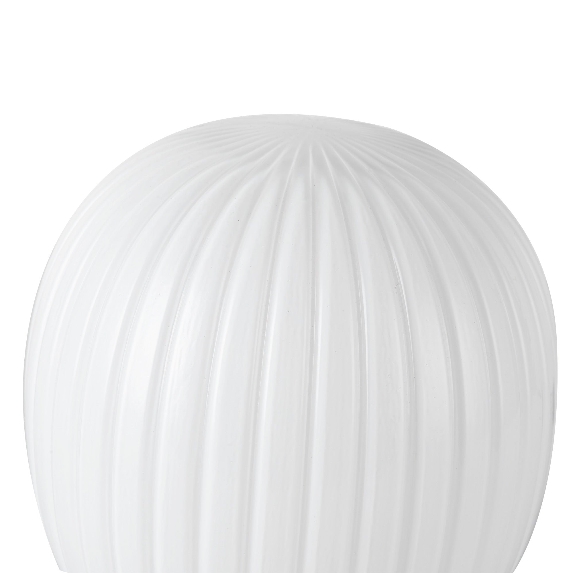 Cherise 7-in Matte Black/Glossy Ribbed Opal Glass Socket Table Lamp