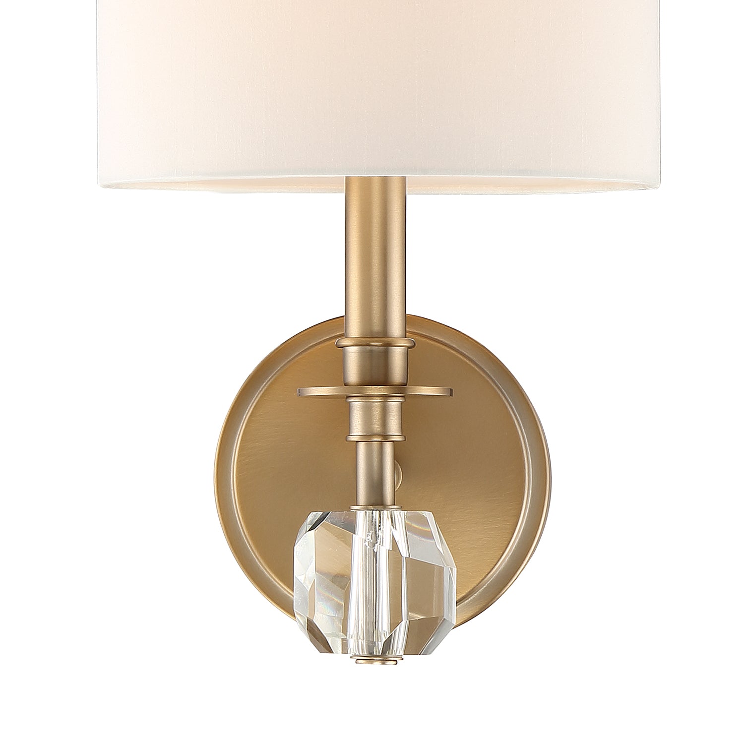 Crystorama Chimes CHI-211-AG – 8 Inch – 1 Light – Sconce – Aged Brass – Damp Rated