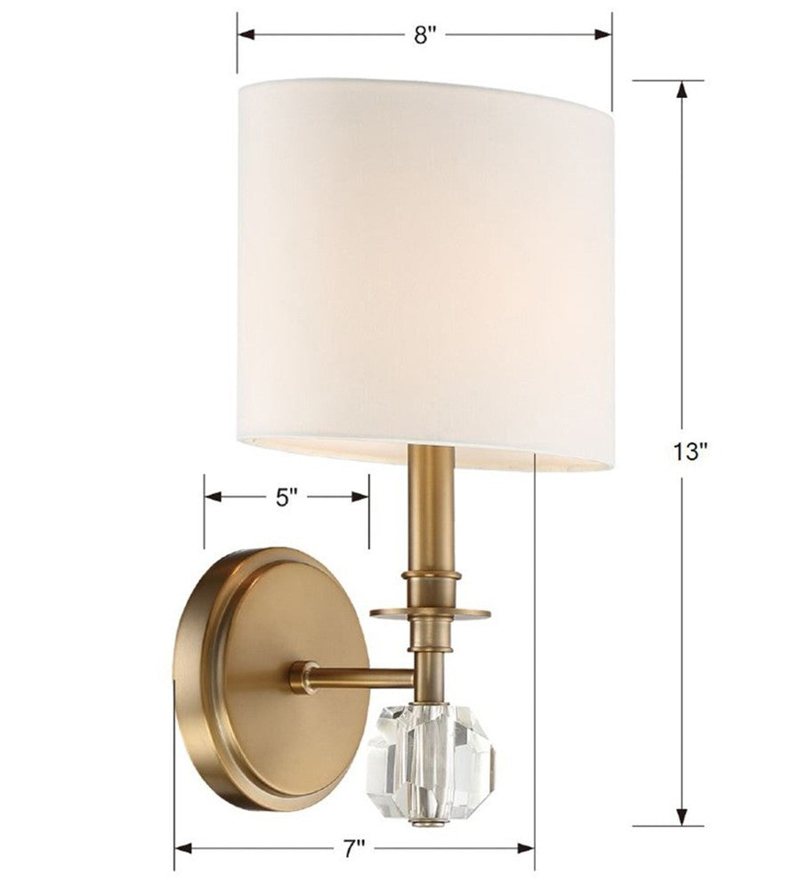 Crystorama CHIMES CHI-211-AG Sconce Modern - Aged Brass