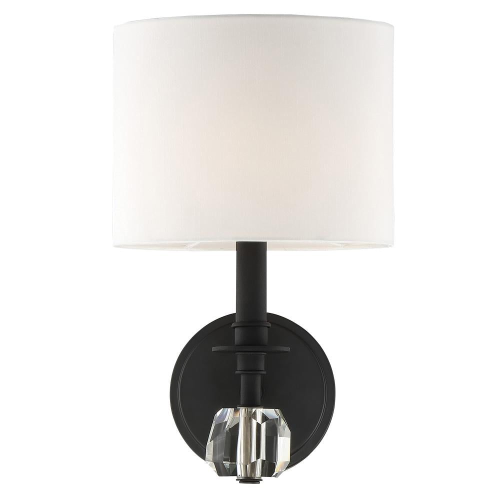 Crystorama CHIMES CHI-211-BF Sconce Modern - Black Forged