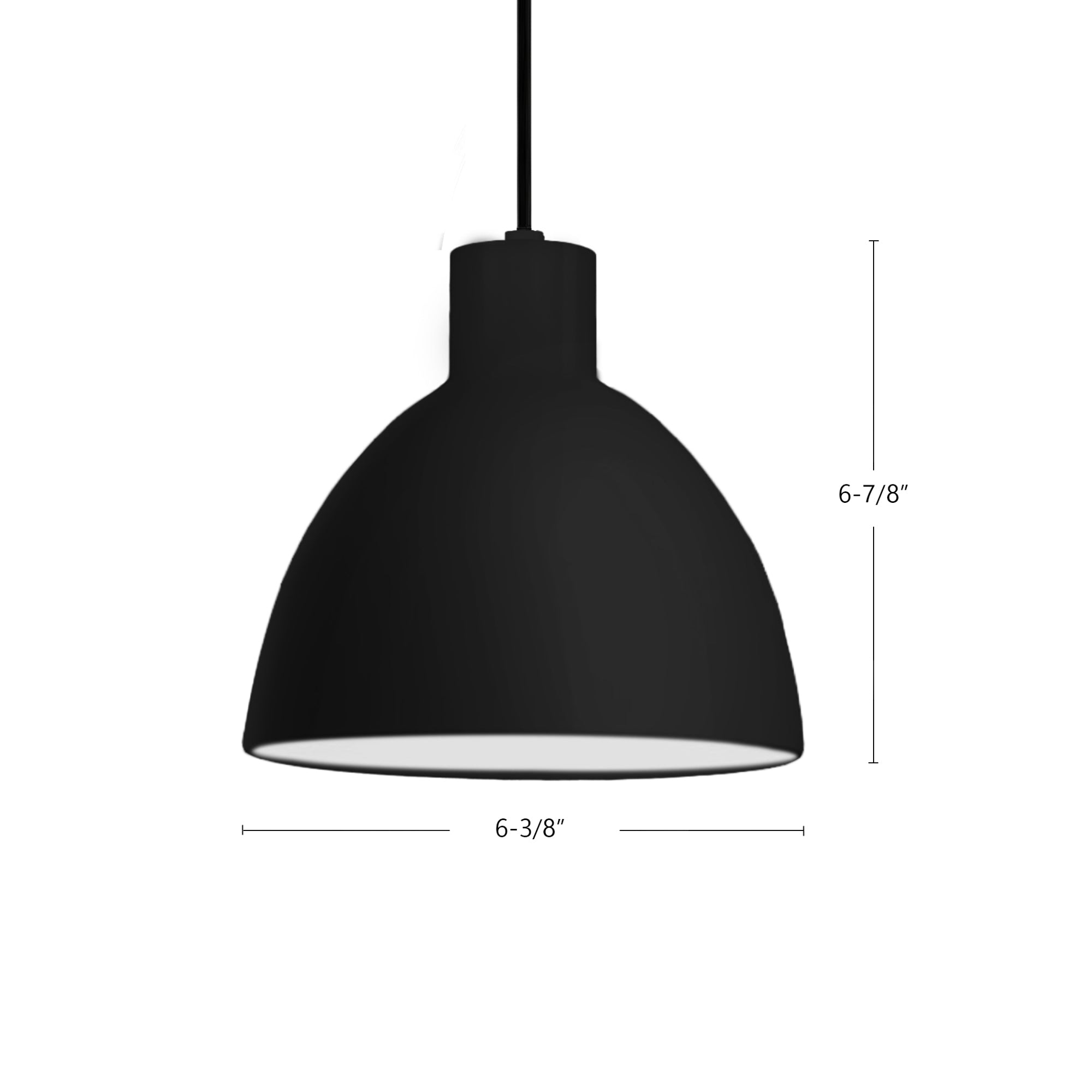 Chroma Black LED Pendant