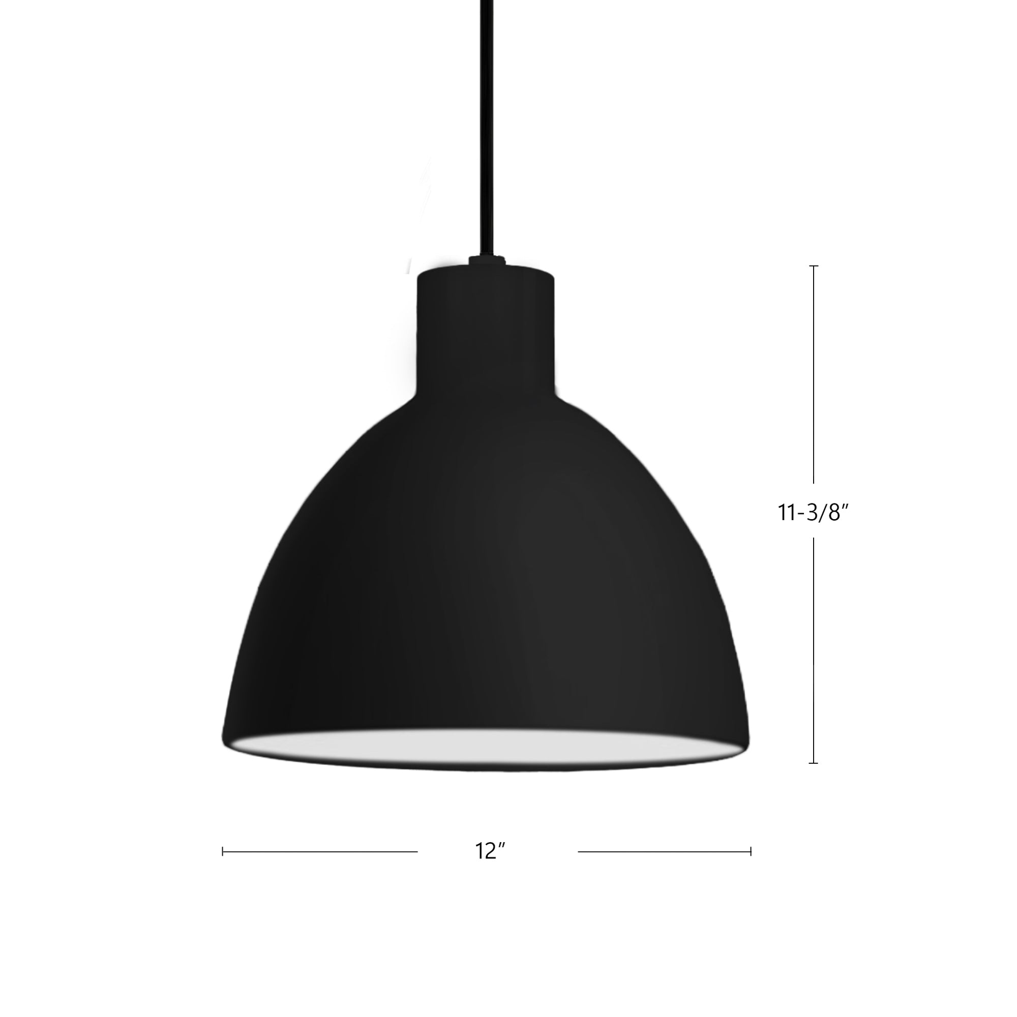 Chroma 12-in Brushed Nickel LED Pendant