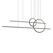 Chute Calypso 56-in Black LED Multi Pendant