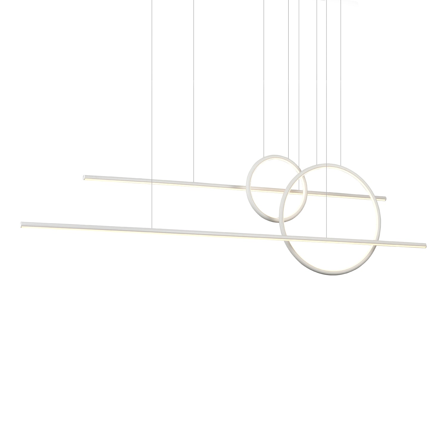 Chute Calypso 56-in White LED Multi Pendant