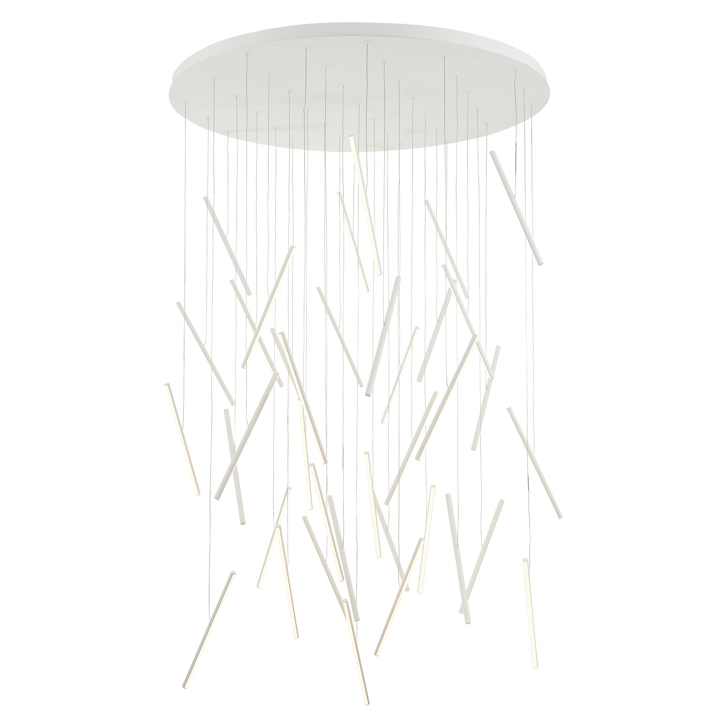 Chute 50-in White LED Multi Pendant