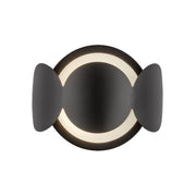 Ciel 10-in Black/Opal Glass Socket Wall Sconce