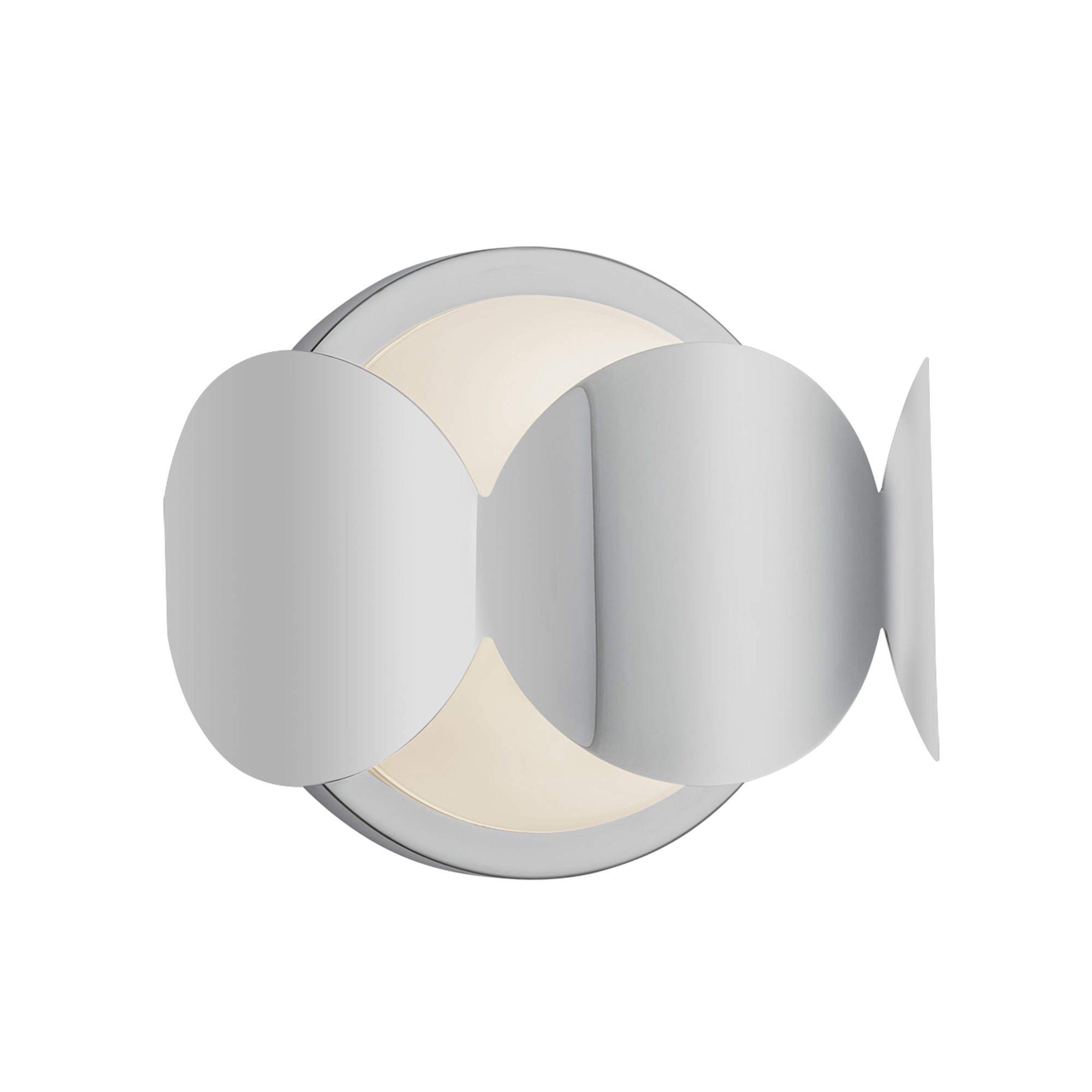 Ciel 10-in Chrome/Opal Glass Socket Wall Sconce