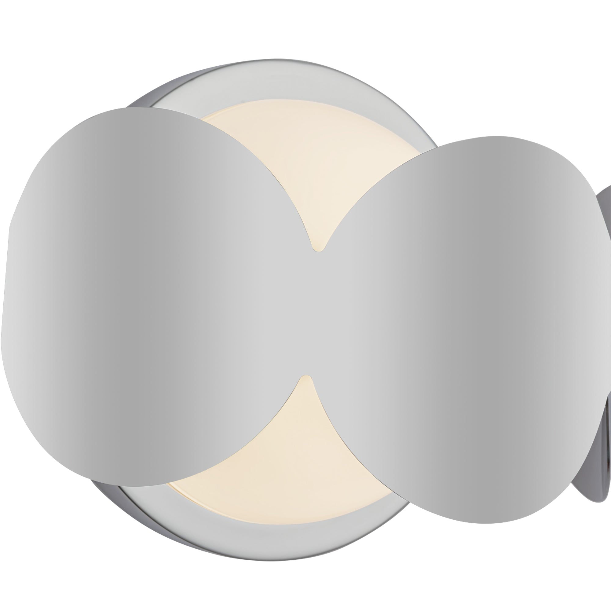 Ciel 10-in Chrome/Opal Glass Socket Wall Sconce