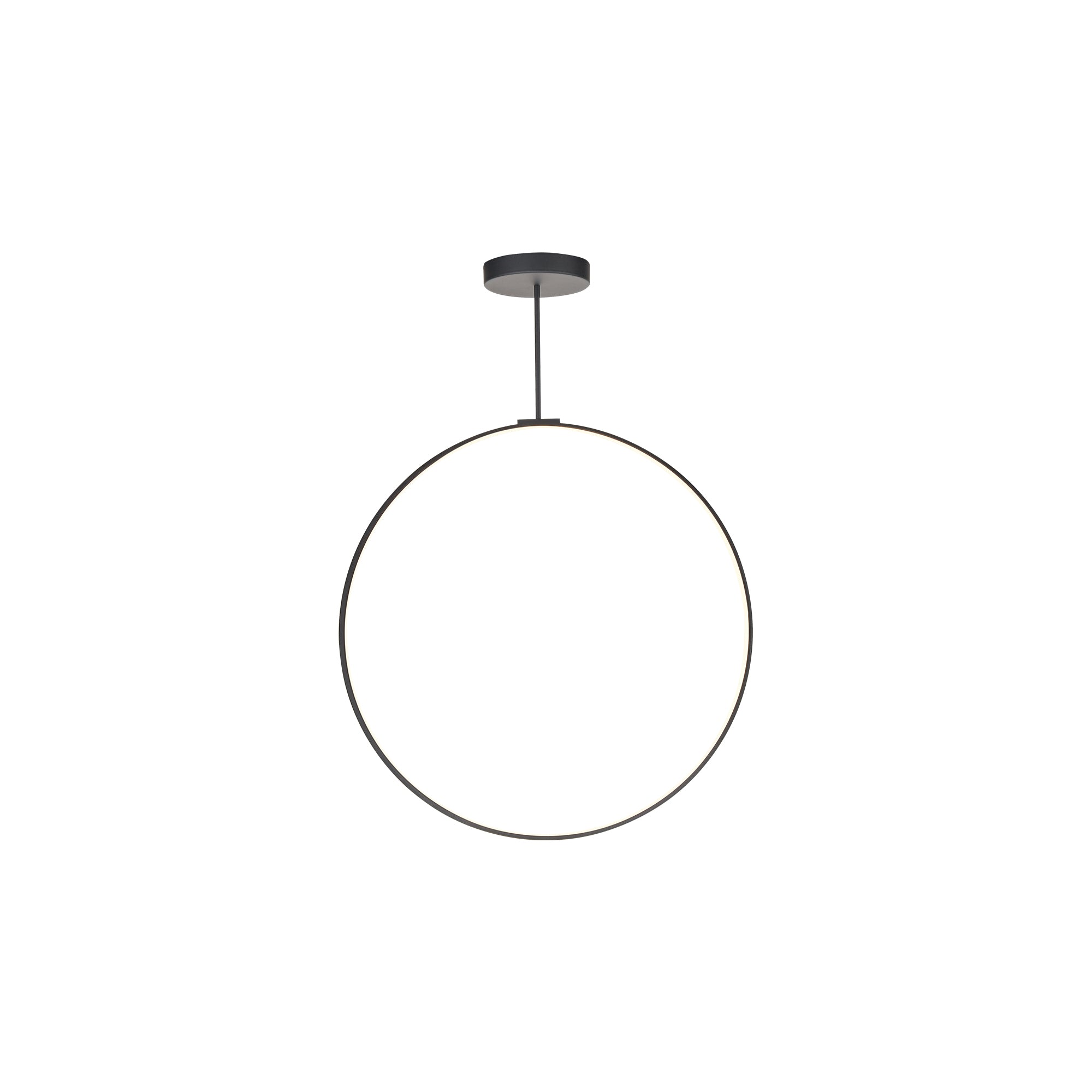 Cirque 36-in Black LED Pendant