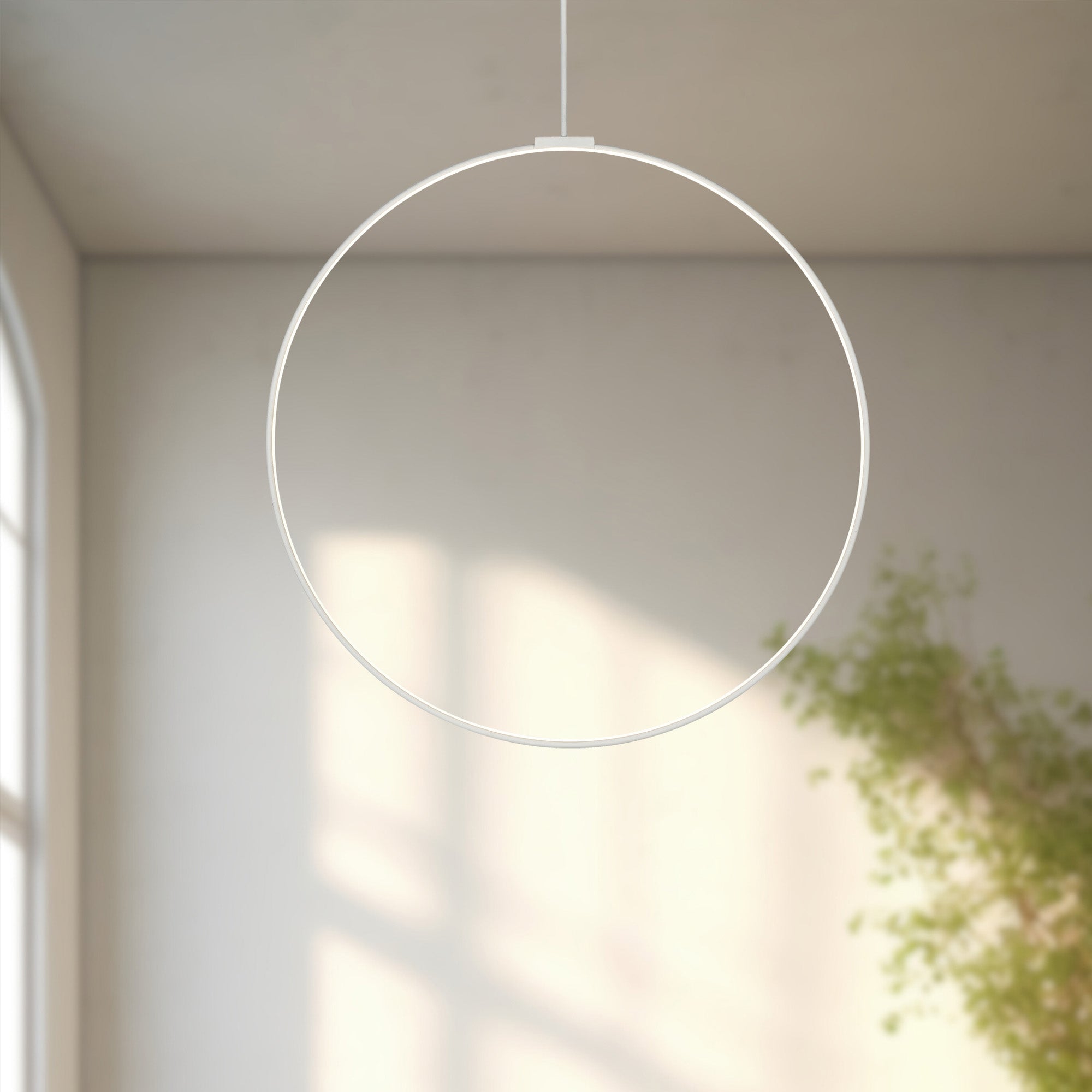 Cirque 48-in White LED Pendant