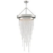 Crystorama Clarksen CLA-A3207-PN-CL-MWP – 26 Inch – 6 Light – Chandelier – Polished Nickel – Dry Rated
