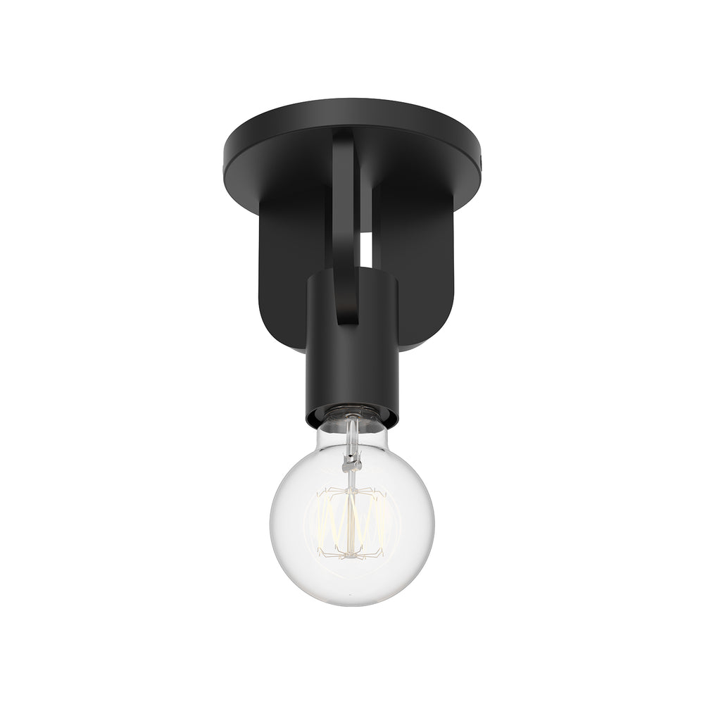 Alora Mood Lighting SF607001MB Semi Flush Mount, UL Damp Rated, Matte Black