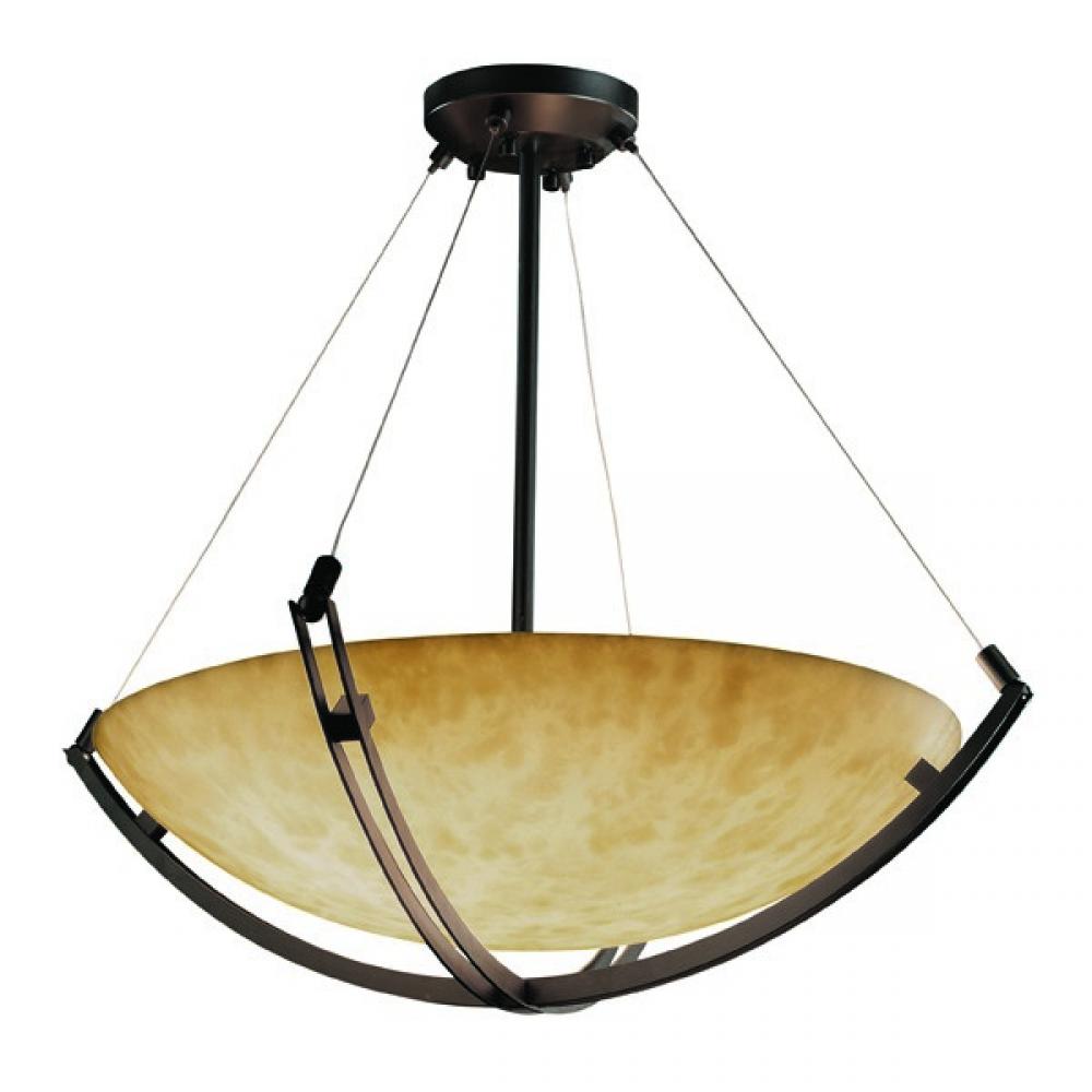 Justice Design Group CROSSBAR FAMILY CLD-9722-35-DBRZ Pendant Traditional - Bronze