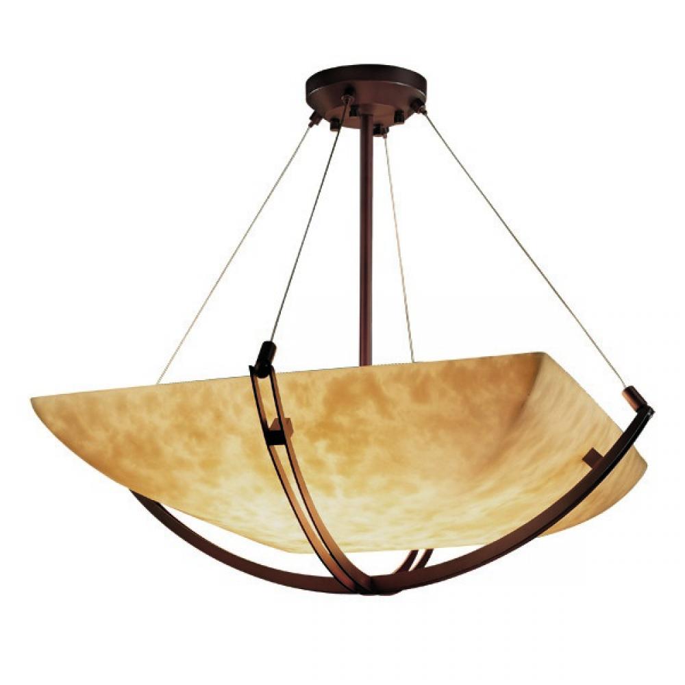 Justice Design Group CROSSBAR FAMILY CLD-9724-25-DBRZ Pendant Traditional - Bronze