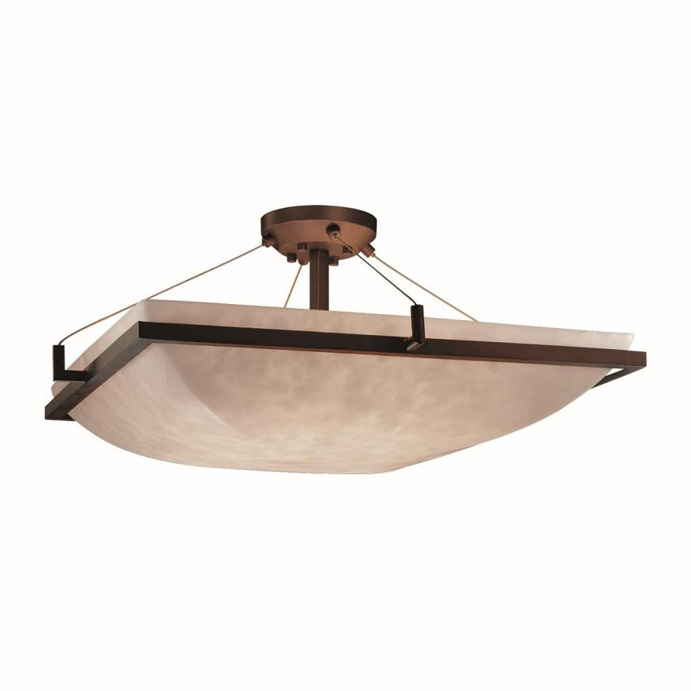 Justice Design Group RING FAMILY CLD-9781-25-DBRZ Semi Flush Mt Traditional - Bronze