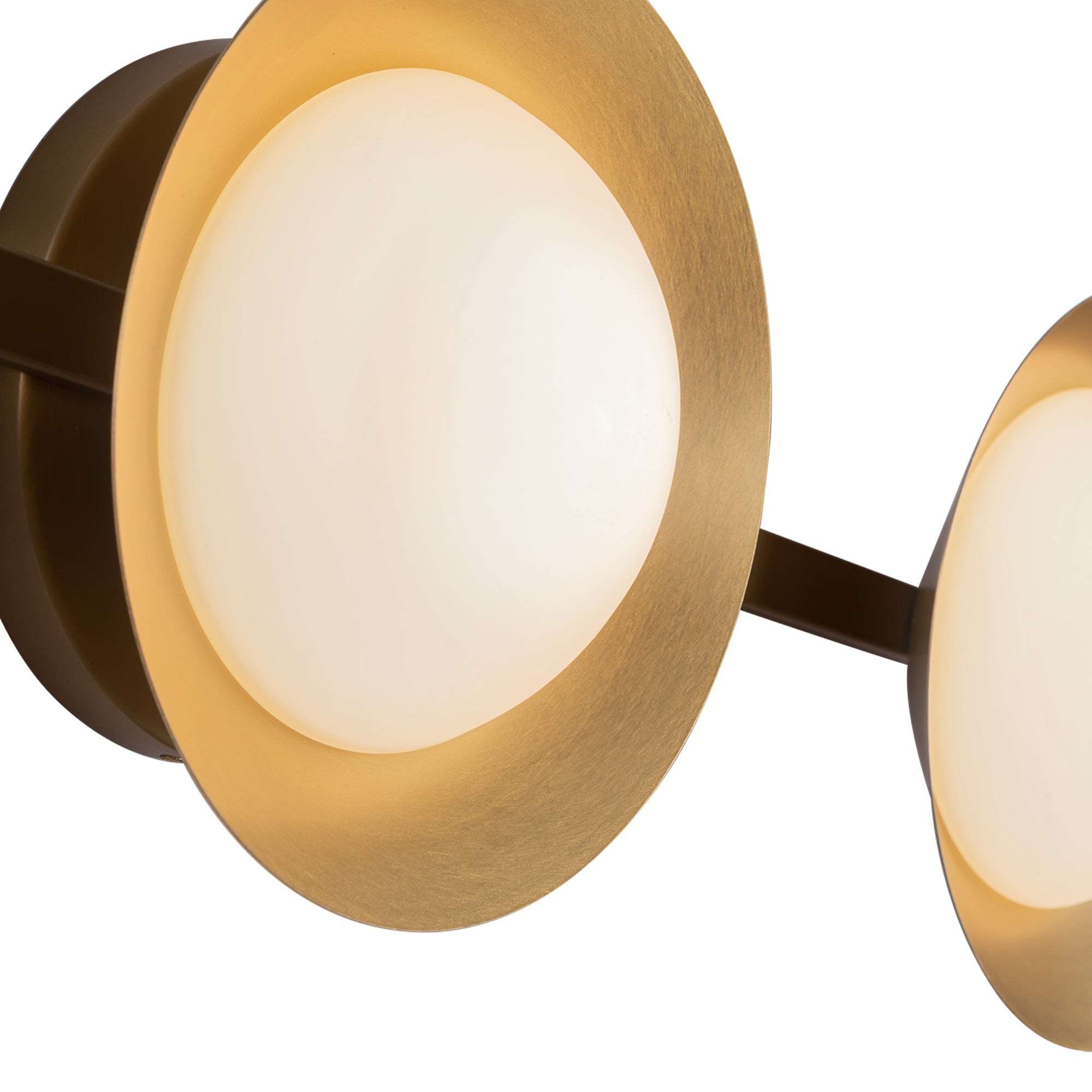 Cleo 23-in Brushed Gold/Opal Glass LED Vanity Light