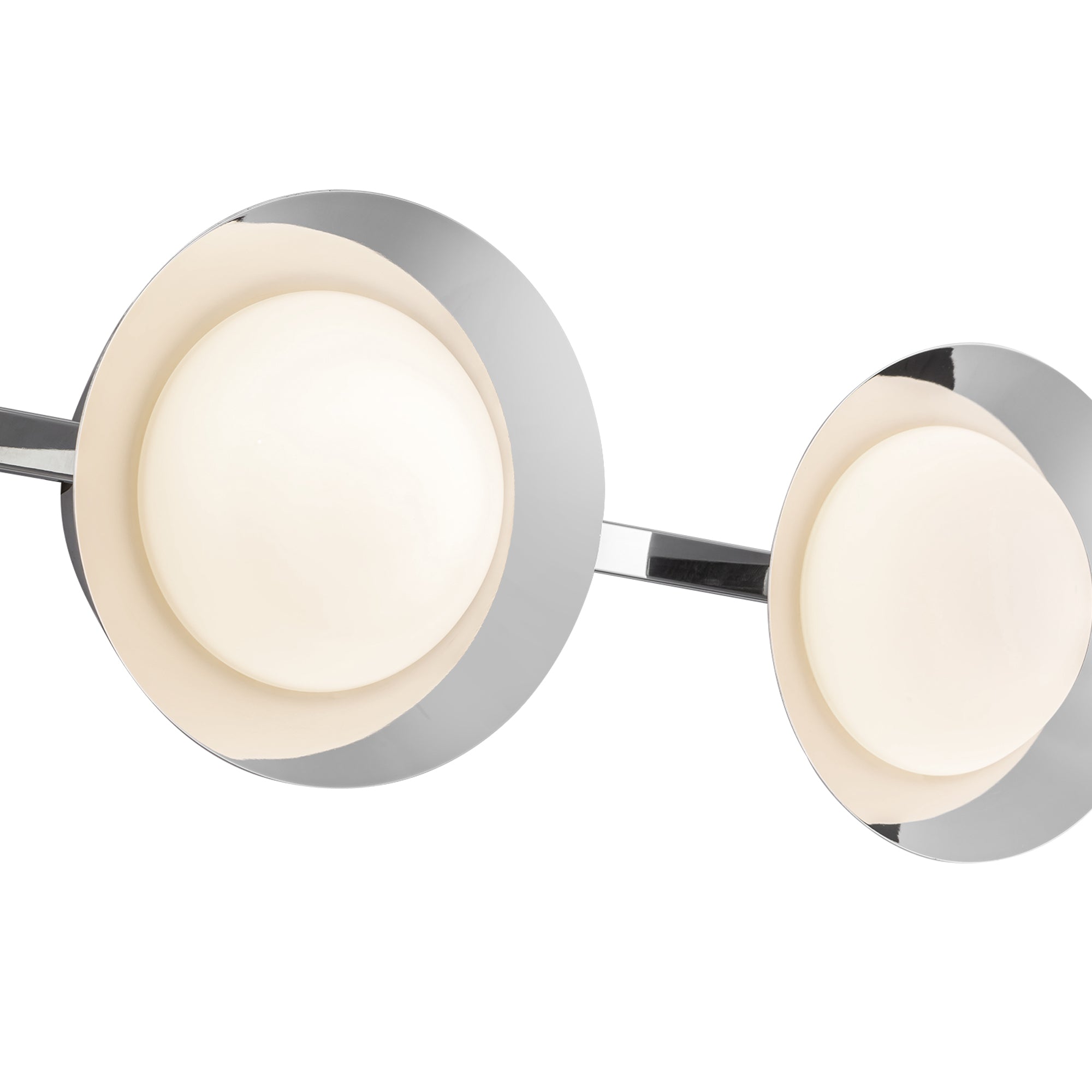 Cleo 23-in Chrome/Opal Glass LED Vanity Light