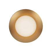 Cleo 9-in Brushed Gold/Opal Glass LED Wall Sconce