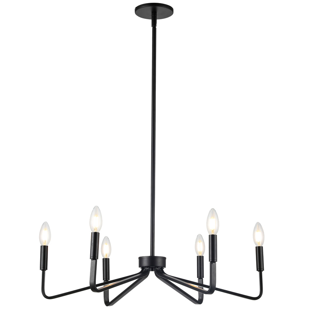 Dainolite CLAYTON CLN-266C-MB Chandelier Contemporary - Matte Black