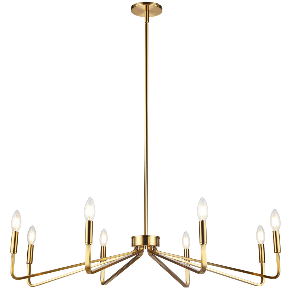 Dainolite CLAYTON CLN-388C-AGB Chandelier Contemporary - Aged Brass