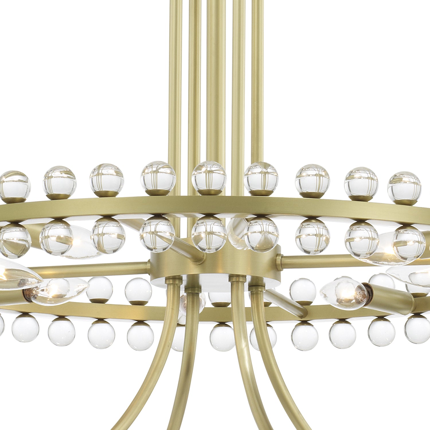 Crystorama Clover CLO-8890-AG – 39.25 Inch – 24 Light – Chandelier – Aged Brass – Dry Rated