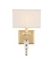 Crystorama Clover CLO-8892-AG – 9.5 Inch – 1 Light – Sconce – Aged Brass – Dry Rated