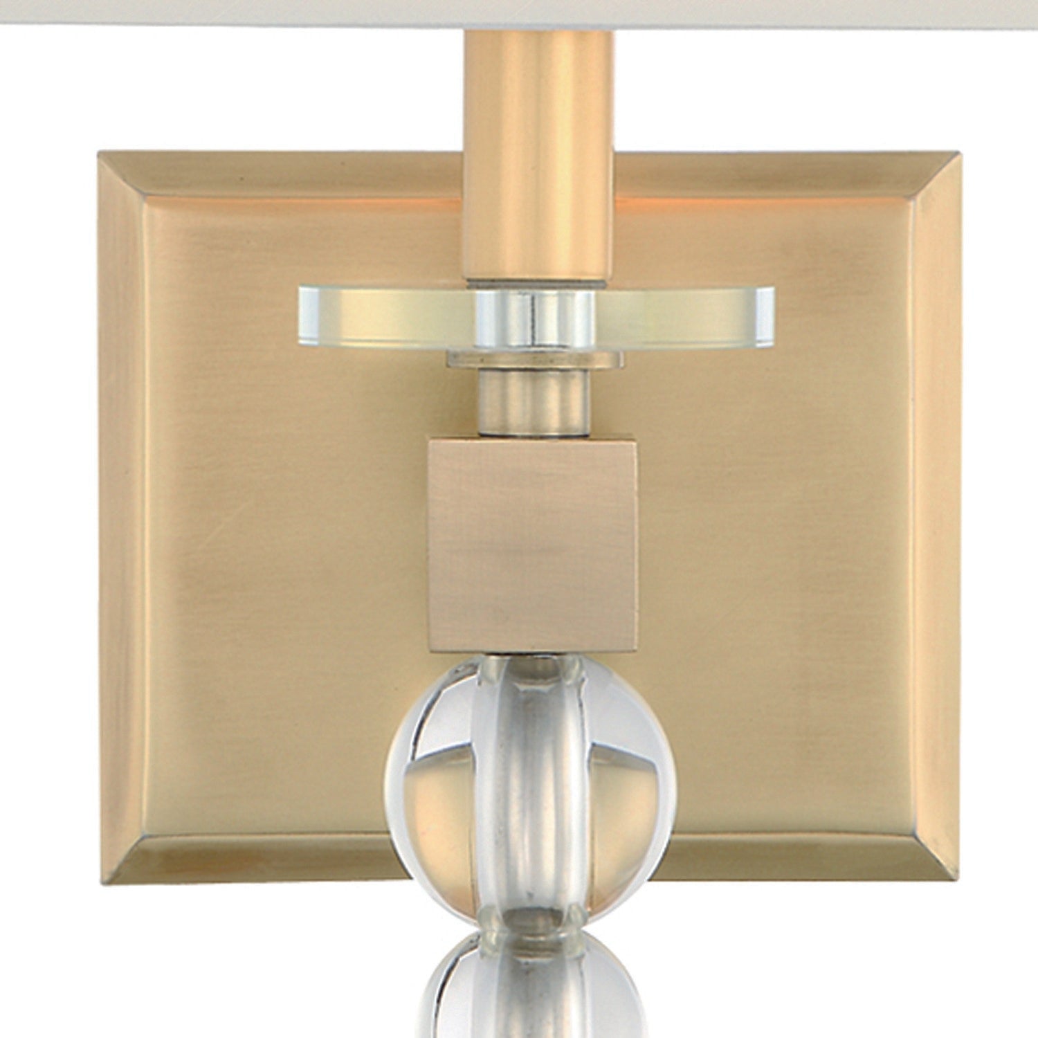Crystorama Clover CLO-8892-AG – 9.5 Inch – 1 Light – Sconce – Aged Brass – Dry Rated