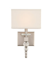 Crystorama Clover CLO-8892-BN – 9.5 Inch – 1 Light – Sconce – Brushed Nickel – Dry Rated