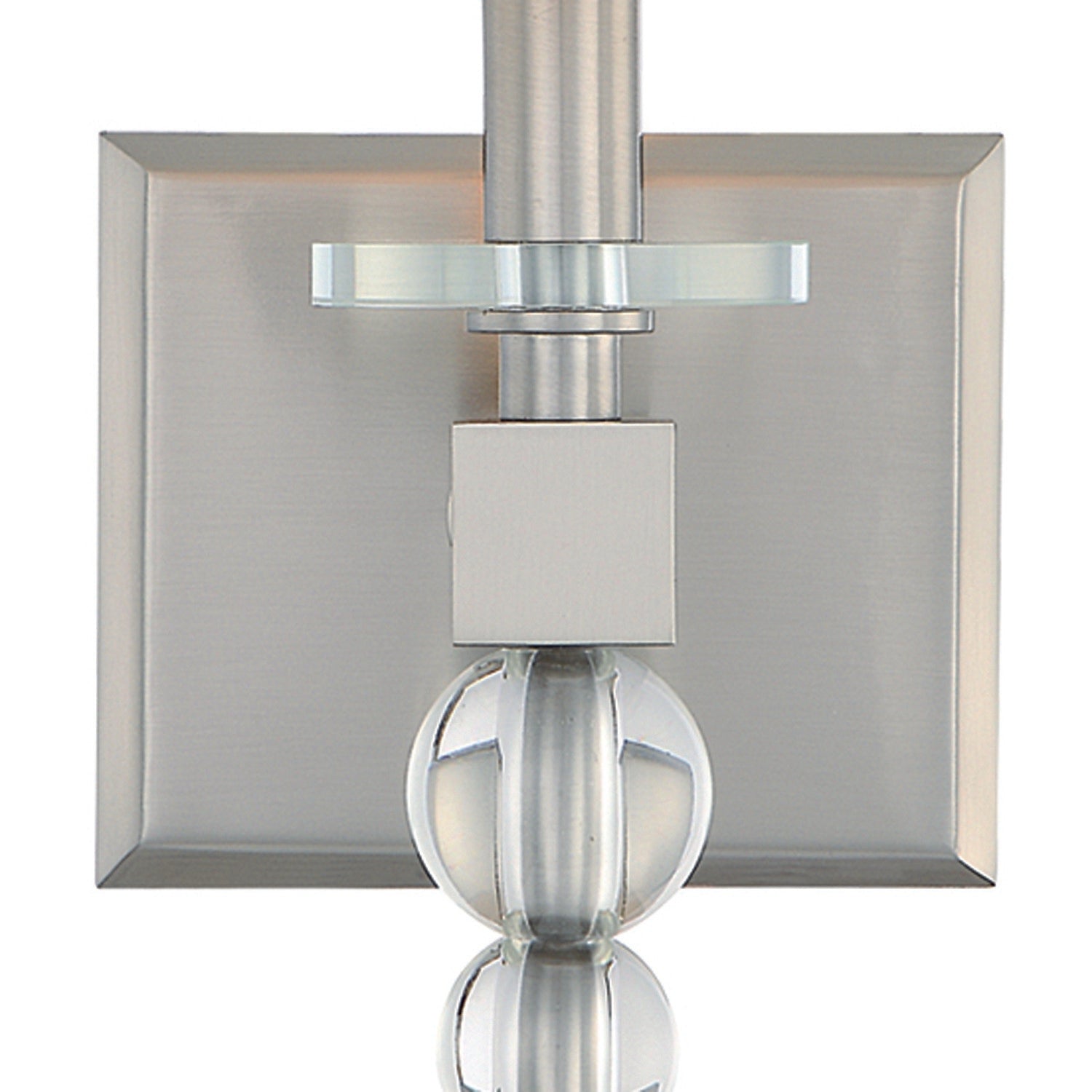 Crystorama Clover CLO-8892-BN – 9.5 Inch – 1 Light – Sconce – Brushed Nickel – Dry Rated