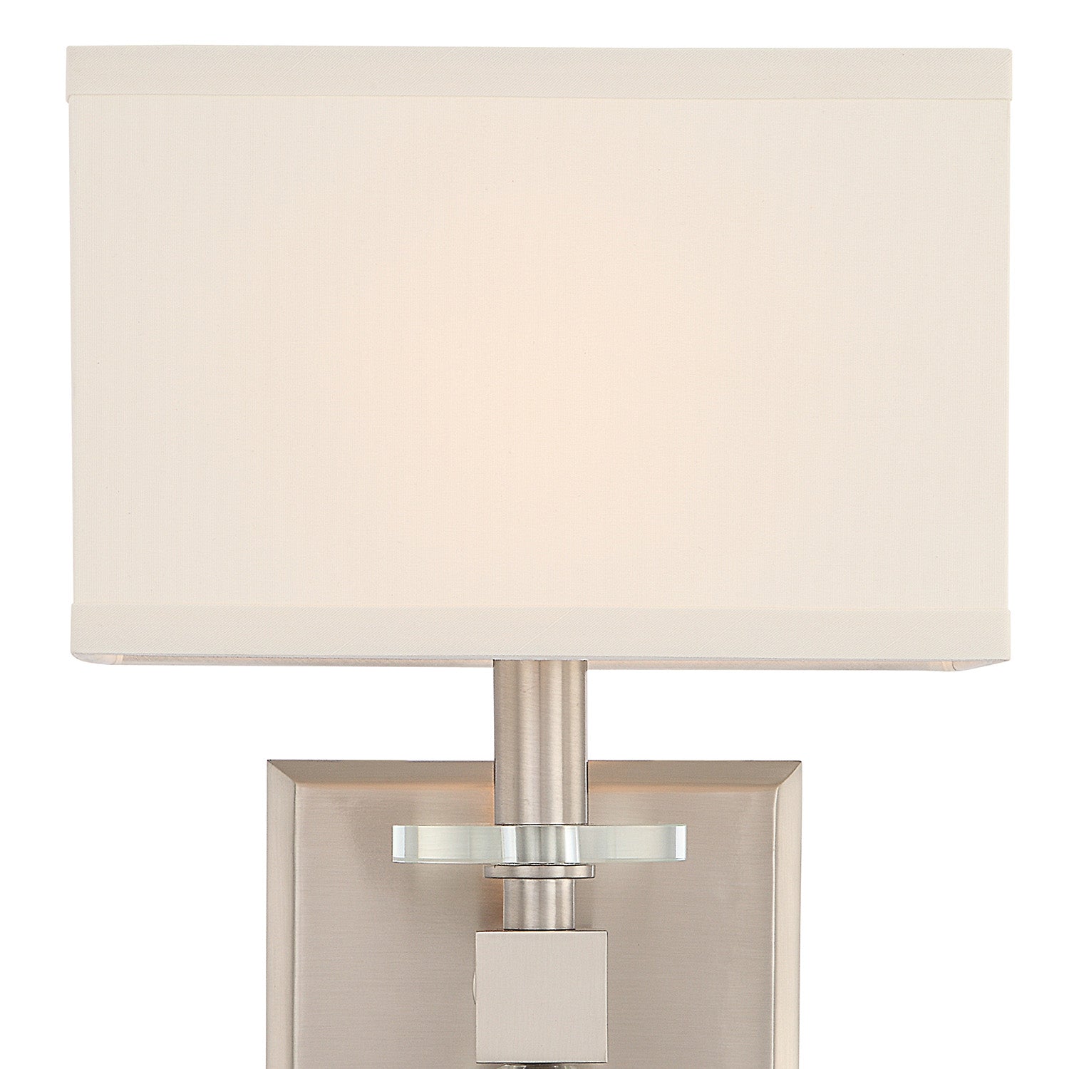 Crystorama Clover CLO-8892-BN – 9.5 Inch – 1 Light – Sconce – Brushed Nickel – Dry Rated