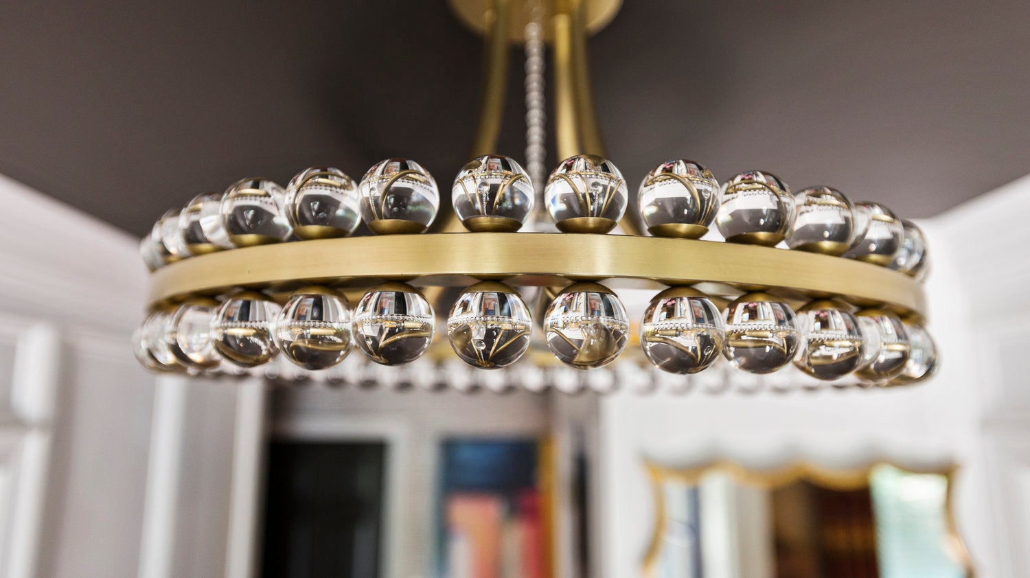 Crystorama Clover CLO-8894-AG – 18.25 Inch – 4 Light – Semi Flush Mount Light – Aged Brass – Dry Rated